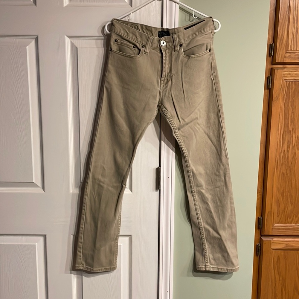 Bullhead khaki denim pants. 31x32 slim